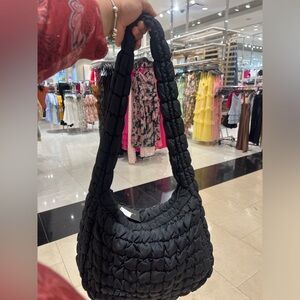 SOLD Black Quilted Shoulder Bag